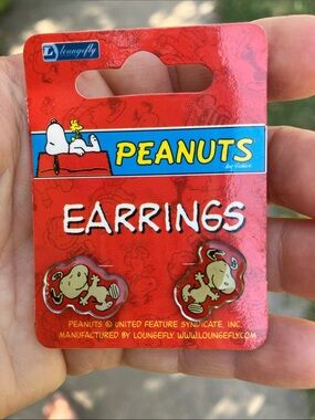 Peanuts Dancing Snoopy Loungefly Stainless Steel Enamel Earrings